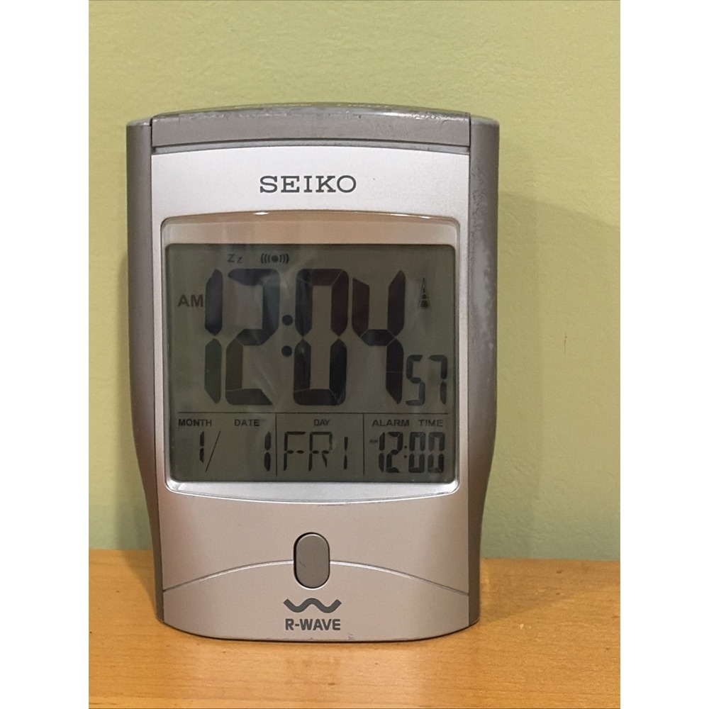 Seiko R-Wave Atomic Clock Radio Controlled Tested Working - Picture 2 of 8